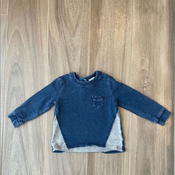 Splendid Boy’s Denim-Look Knit long-sleeve 12-18 months EUC - Picture 3 of 5